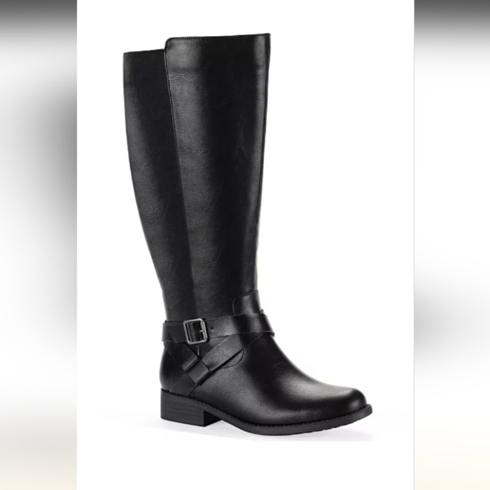 Style & Co. Black Over-the-Knee Boots - Picture 3 of 9